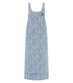 Aje Nostalgia Denim Midi Dress Coastal Logo Wash Size AU 8 for rent on The Volte - image 4