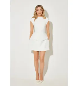 Odd Muse The Ultimate Muse Cap Sleeve Mini Dress White Size XS/AU 6 for rent on The Volte - image 1