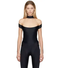 Mugler Illusion Neckline Bodysuit Black & Beige Size 36 / AU 8 for rent on The Volte - image 2