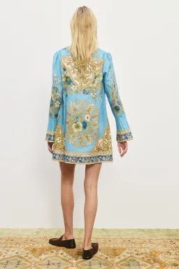 Alemais Cassie Mini Dress Blue Multi Size 8 for rent on The Volte - image 4