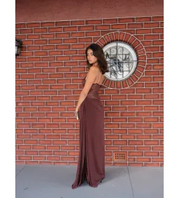 Natalie Rolt Sloane Maxi Dress Espresso Size 2/AU 10 for rent on The Volte - image 5