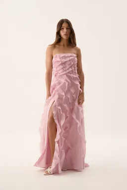 Aje Allairie Gown Chalk Pink Size S / AU 8 for rent on The Volte - image 1