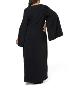 Curve Project Main Character Cape Maxi Dress Black by Pink Dusk Size 16 for rent on The Volte - image 4