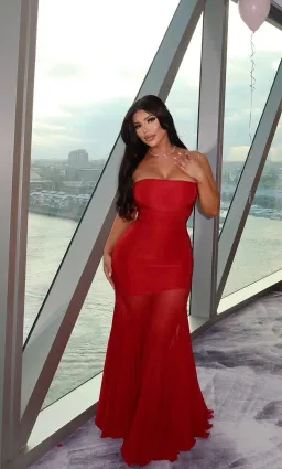 Deme By Gabriella Dahlia Gown Red Size AU 10 for rent on The Volte - image 1