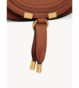 Chloe Small Marcie Saddle Bag in Grained Leather Tan for rent on The Volte - image 4