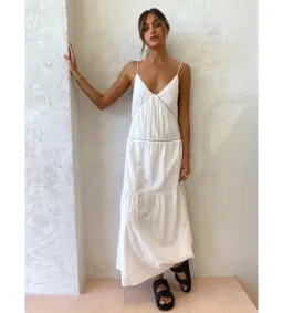 Sir The Label Maja Midi Dress White Size 0/AU 6 for rent on The Volte - image 2