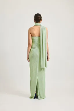 Tojha Iesha Dress Matcha Green Maxi Size AU 6 for rent on The Volte - image 3