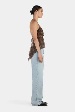 Hansen and Gretel Gina Backless Cami Tan Python Size AU 6 for rent on The Volte - image 4