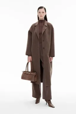 Witchery Double Faced Coat in Brown One Size  for rent on The Volte - image 1