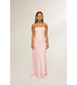 Hntr The Label Huxley Gown Maxi in Baby Pink Size AU 6 for rent on The Volte - image 1
