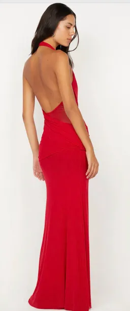 Bec & Bridge Deija Halter Maxi Dress Strawberry Size 6 for rent on The Volte - image 2