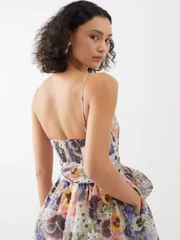 Zimmermann Tama Corset Midi Dress Floral Size 3 / AU 14 for rent on The Volte - image 4