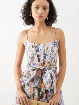 Zimmermann Tama Corset Midi Dress Floral Size 3 / AU 14 for rent on The Volte - image 2