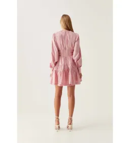 Aje Fallingwater Gathered Mini in Pink Size S / AU 8 for rent on The Volte - image 3