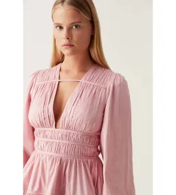 Aje Fallingwater Gathered Mini in Pink Size S / AU 8 for rent on The Volte - image 4