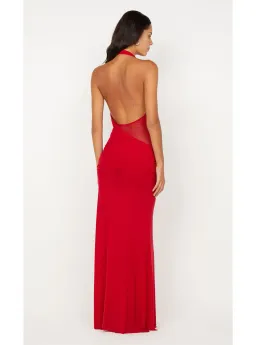 Bec & Bridge Deija Halter Maxi Dress in Strawberry Red Size 6 for rent on The Volte - image 2