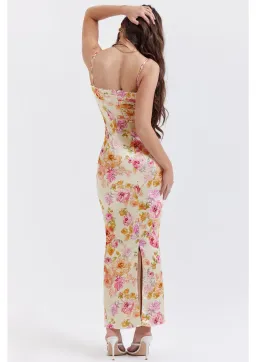 House of CB Josefina Maxi Dress in Ivory Floral Size S / AU 8 for rent on The Volte - image 4
