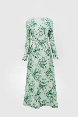 Justin Tong Eleanor Maxi Dress Green Size 8  for rent on The Volte - image 7