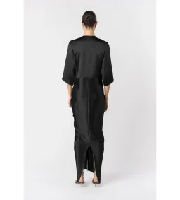 One Fell Swoop Alex Kimono Maxi Dress Obsidian Size AU 10 for rent on The Volte - image 3