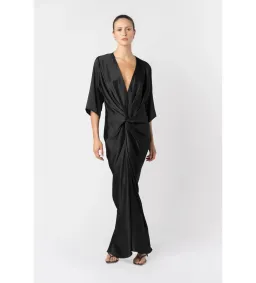 One Fell Swoop Alex Kimono Maxi Dress Obsidian Size AU 10 for rent on The Volte - image 1