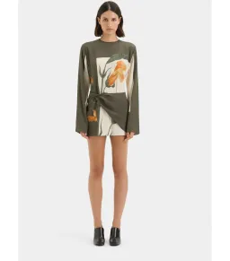 Sir the Label Constance Twist Mini Dress Iris Floral Size 1 / AU 8 for rent on The Volte - image 1