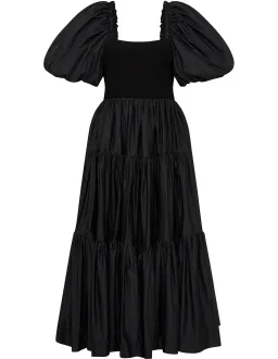 Aje Casa Puff Sleeve Midi Dress Black Size 6 for rent on The Volte - image 5