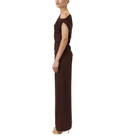 Camilla and Marc Annalise Maxi Dress Chocolate Brown Size AU 12 for rent on The Volte - image 2