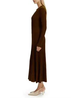 Bardot Hattie Knit Midi Dress Brown Size 14/XL for rent on The Volte - image 1