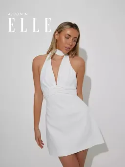 Odd Muse Ultimate Halter Mini White Dress Size AU 6 for rent on The Volte - image 1