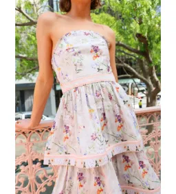 Aqua Blu Heidi Maxi Dress Moonflower Size XS AU 6 for rent on The Volte - image 4