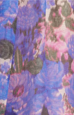 Zimmermann High Tide Strapless Maxi Dress Purple Ikat Floral Size 1 / AU 10 for rent on The Volte - image 5