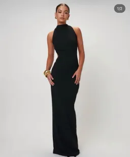 Effie Kats Ambre Gown Maxi Black Size AU 8 for rent on The Volte - image 1