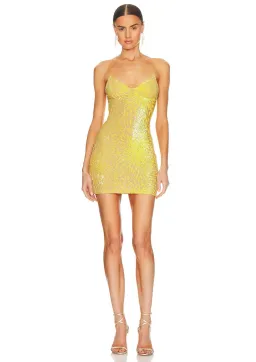 Natalie Rolt Josie Mini Dress Yellow Size AU 10 for rent on The Volte - image 1