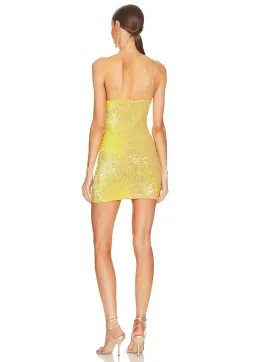 Natalie Rolt Josie Mini Dress Yellow Size AU 10 for rent on The Volte - image 2