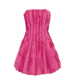 Aje Hybrid Sleeveless Mini Dress Fuchsia Rose Size 6 for rent on The Volte - image 6
