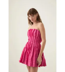Aje Hybrid Sleeveless Mini Dress Fuchsia Rose Size 6 for rent on The Volte - image 5