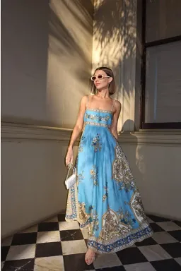 Alemais Cassie Sundress Maxi Dress Print Size 14 for rent on The Volte - image 1