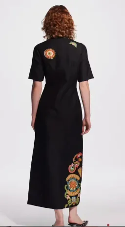 Alemais Bingo Gown Black Beaded Size AU 12 for rent on The Volte - image 3