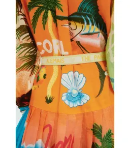 Alemais Paradiso Midi Shirtdress Multi Print Size AU 12 for rent on The Volte - image 5