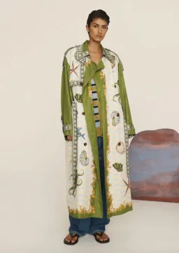 Alémais Bath House Trench Print  Size 16 for rent on The Volte - image 1