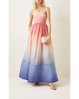Zimmermann Postcard Strapless Maxi Dress Ombre Size 3 / AU 12- 14 for rent on The Volte - image 1