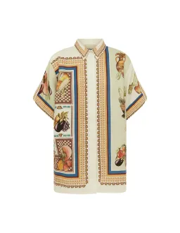 Alemais Mercado Shirt Multi Print Size  for rent on The Volte - image 6