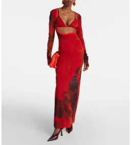 Sir the Label Libertine Printed Cutout Maxi Dress Print Size 8 for rent on The Volte - image 1