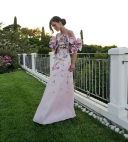 Aje Misha Maxi Dress in Pink Collage Floral Size XS / AU 6 for rent on The Volte - image 2