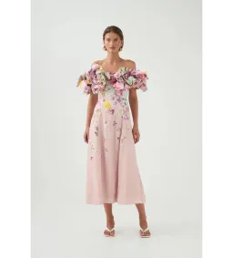 Aje Misha Maxi Dress in Pink Collage Floral Size XS / AU 6 for rent on The Volte - image 5