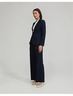 Oxford Lydia Wool Stretch Suit Trousers Navy for rent on The Volte - image 5