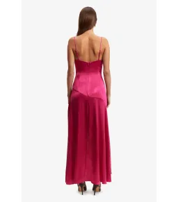 Bardot Sorella Midi Dress in Magenta Size AU 8 for rent on The Volte - image 3