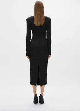 Rachel Gilbert Henrietta Midi Dress in Black Size AU 6  for rent on The Volte - image 5