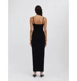 Christopher Esbar Salacia Wire Column Maxi Dress Black Size 8 for rent on The Volte - image 3