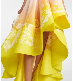 Zimmermann Wonderland Lace Up Midi Dress Sunset Ombre Size 2 AU 12 for rent on The Volte - image 8